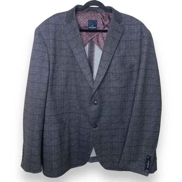 Daniel Hechter Purple Hue Plaid Sport Coat Blazer Size 2X nwot - Picture 1 of 16